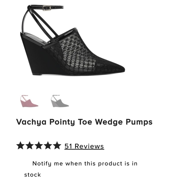 vachya pointy toe wedge pumps